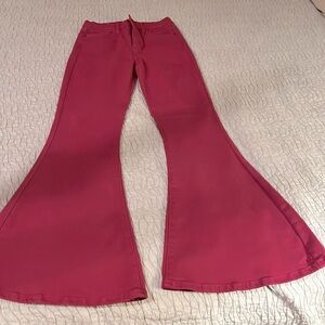 Fushia Sneak Peak Jeans, flare leg, super cute, excellent condition, worn once